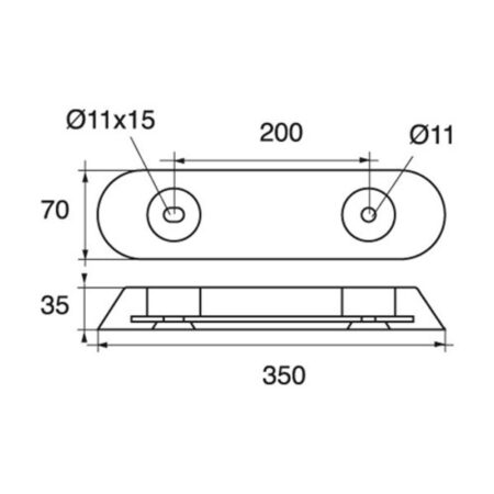 AG Bolt Through Zinc Hull Anode 4.4kg - Image 2