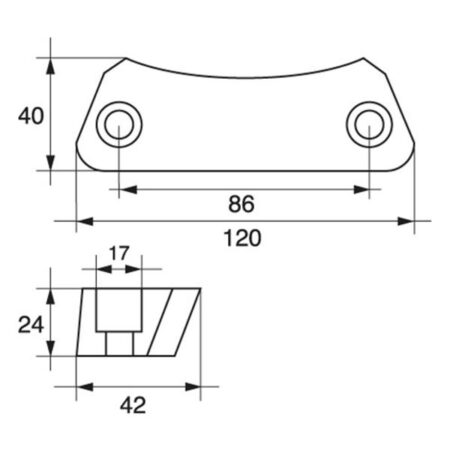 AG Gimbal Plate Anode Volvo DPX/SX - Image 2
