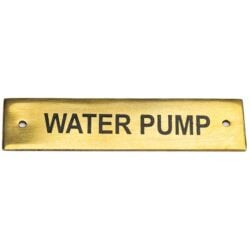 AG SP Water Label Brass 75 x 19mm