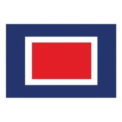 Flag International Code Signal W (30 x 45cm)