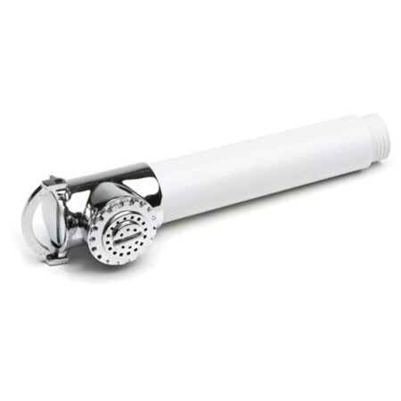 Can Shower Head Straight White